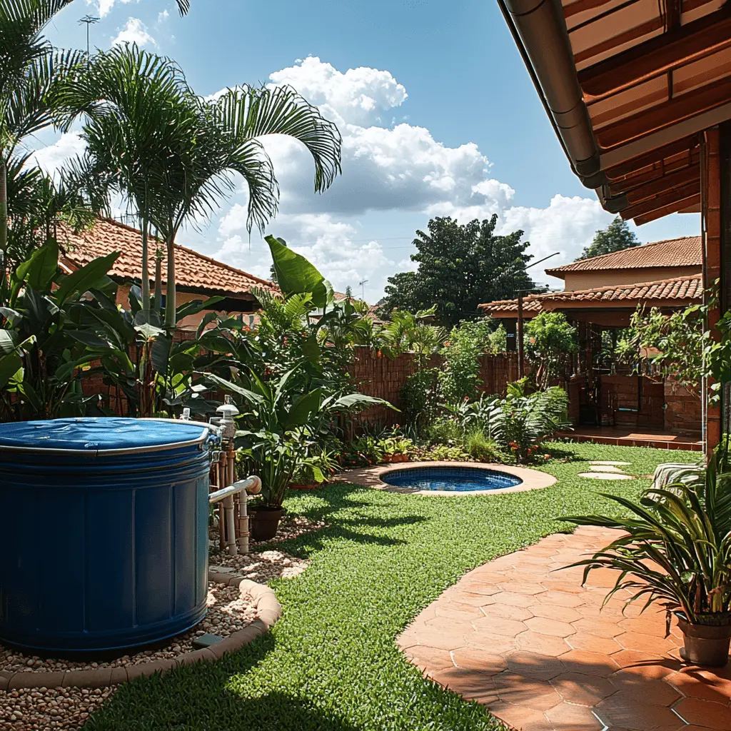 poco artesiano jardim casa campinas Reservatório de água de poço artesiano em jardim de casa em Campinas - SP